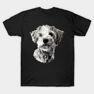 Dramabite Watercolour Shih Tzu Maltese Puppy Dog T-Shirt